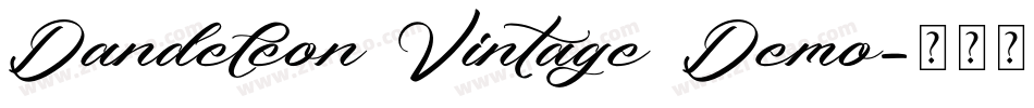 Dandeleon Vintage Demo字体转换